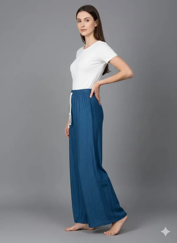 Blue_Cotton_Premium_&_Elegant_Palazzo_For_Women
