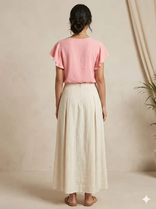 PEACH_GEORGETTE_SHORT_TOP