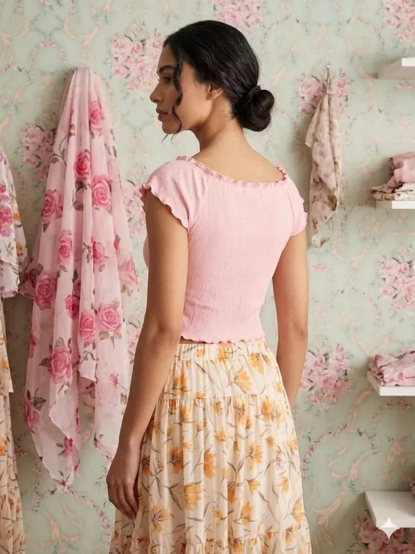 PEACH_LYCRA_CROP_TOP