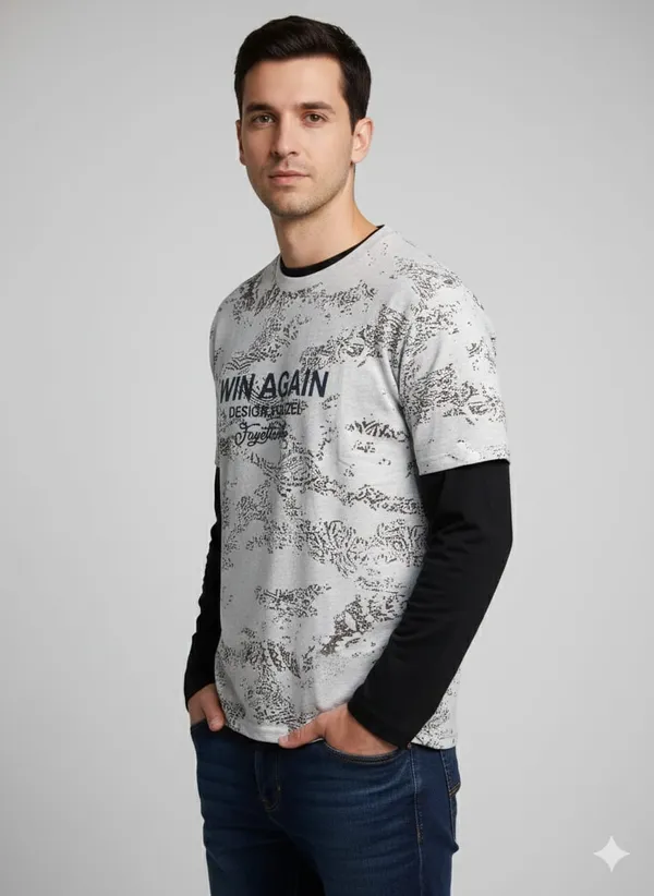 White_Cotton_Premium_&_Elegant_Printed_T-Shirt_For_Men
