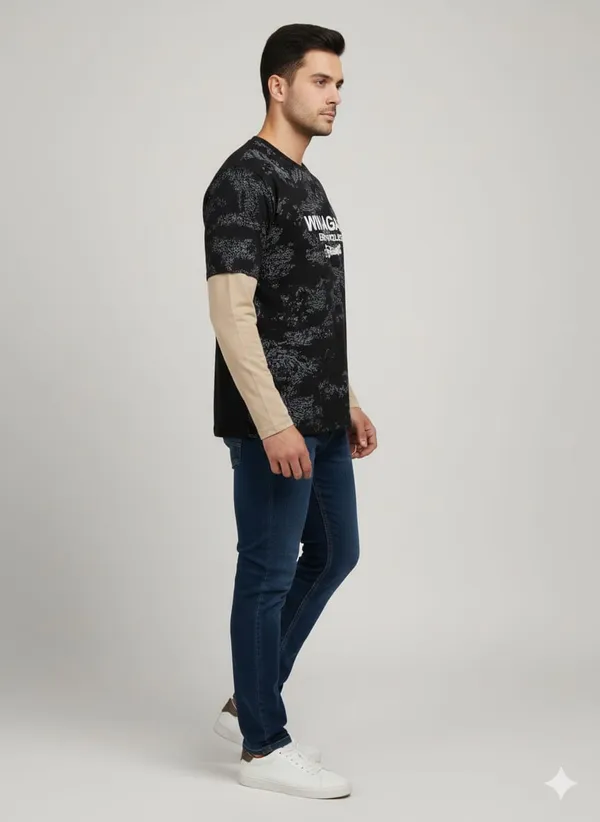 Black_Cotton_Premium_&_Elegant_Printed_T-Shirt_For_Men