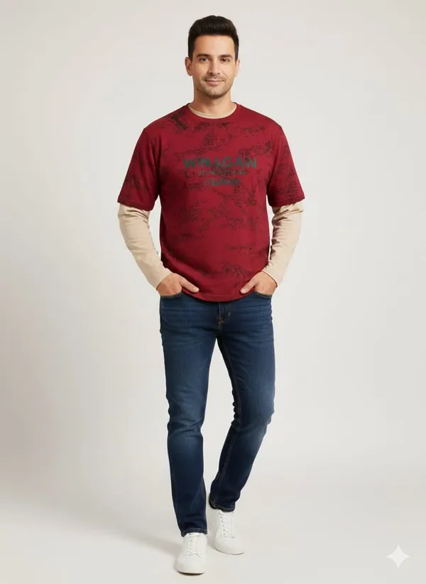 Red_Cotton_Premium_&_Elegant_Printed_T-Shirt_For_Men