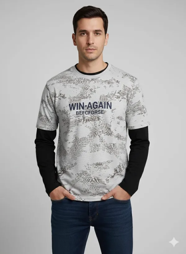 White_Cotton_Premium_&_Elegant_Printed_T-Shirt_For_Men