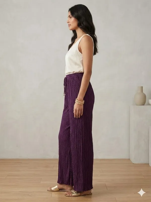 PURPLE_LYCRA_PLAZZO_PANT
