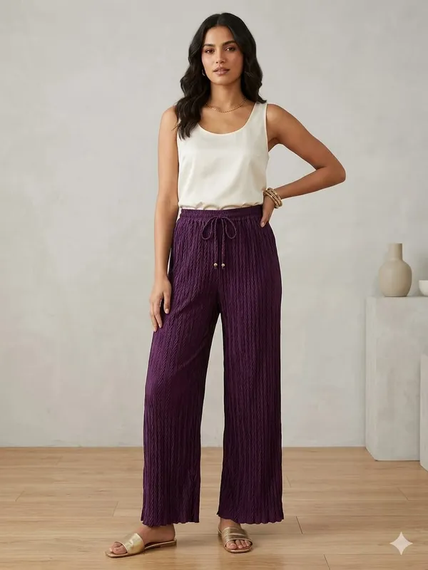 PURPLE_LYCRA_PLAZZO_PANT