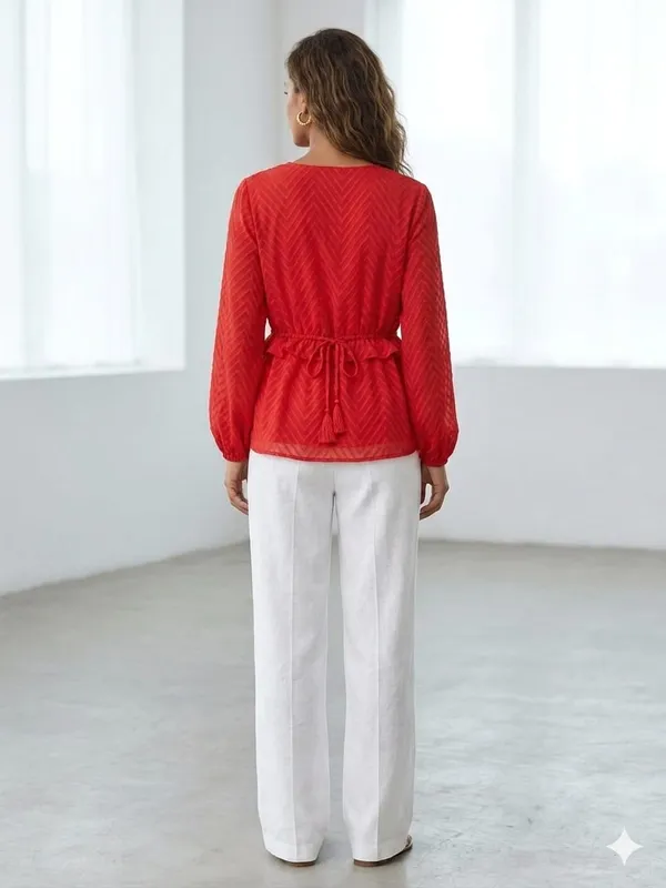 RED_CHIFFON_PEPLUM_TOP