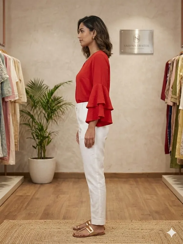 RED_CREPE_SILK_SHORT_TOP