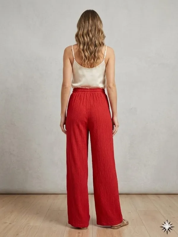 RED_LYCRA_PALAZZO_PANT
