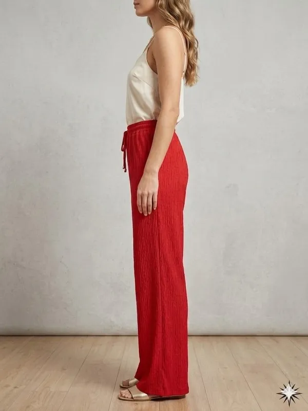 RED_LYCRA_PALAZZO_PANT