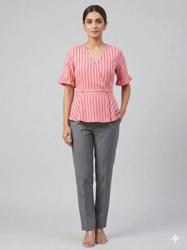 Rosewood_Pinstripe_Peplum_Wrap_Top