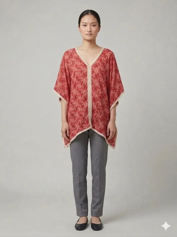Ruby_Ikat_Kaftan_Tunic