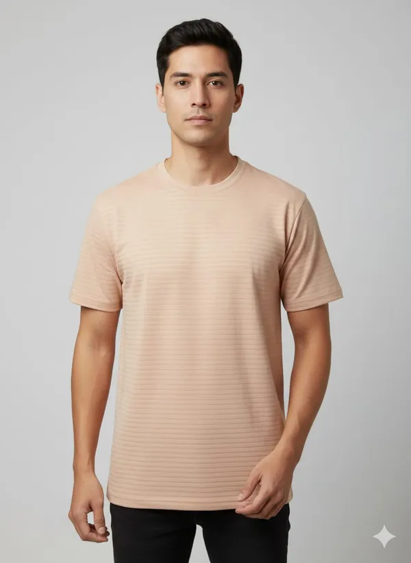Cream_Brown_Cotton_Premium_&_Elegant_Sport_T-Shirt_For_Men