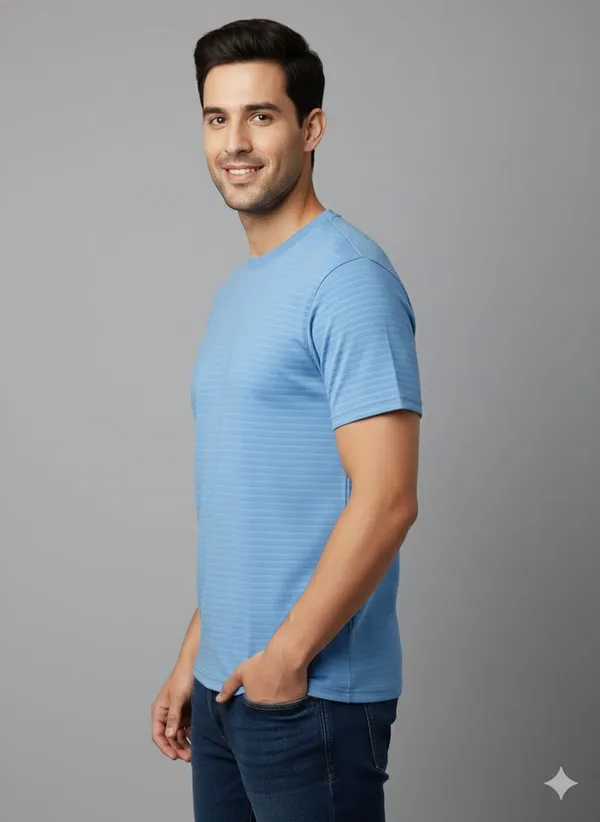 Blue_Cotton_Premium_&_Elegant_Sport_T-Shirt_For_Men