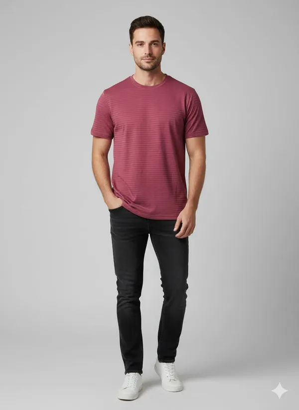 Dark_Pink_Cotton_Premium_&_Elegant_Sport_T-Shirt_For_Men