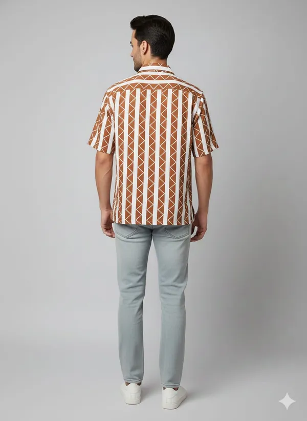 Brown_Cotton_Premium_&_Elegant_Strip_Shirt_For_Men
