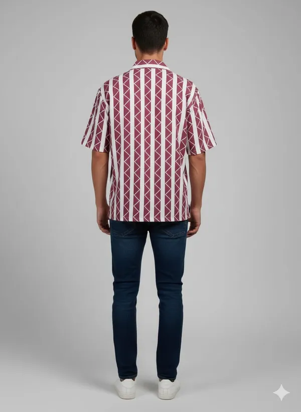 Pink_Cotton_Premium_&_Elegant_Strip_Shirt_For_Men