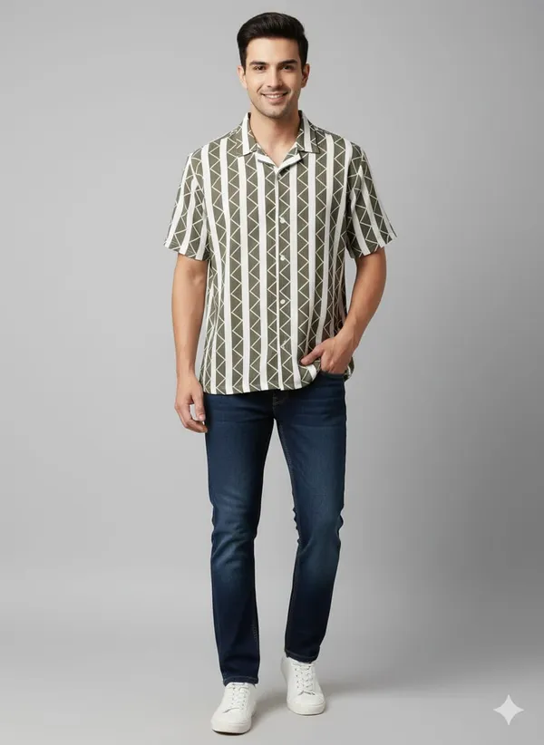 Grey_Cotton_Premium_&_Elegant_Strip_Shirt_For_Men