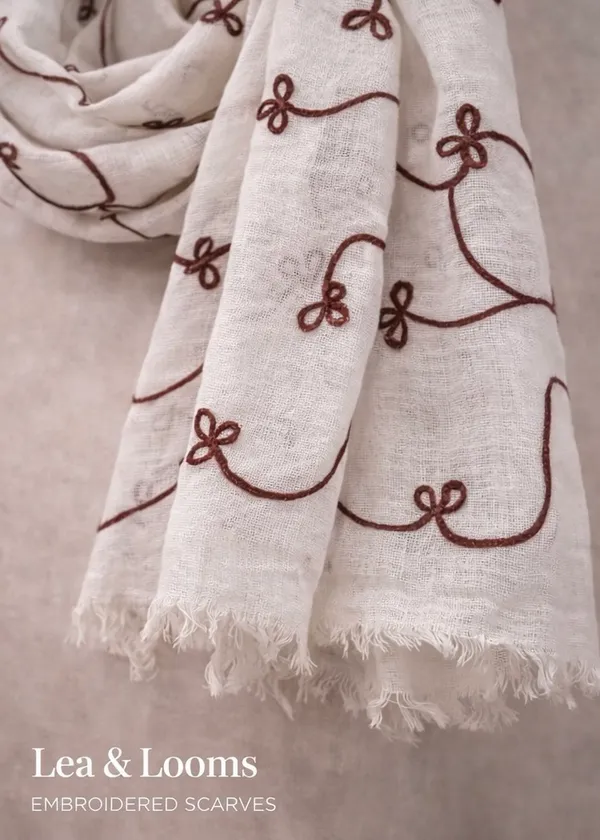 Linen_Embroidery_Dupatta_for_Women_-_Brown
