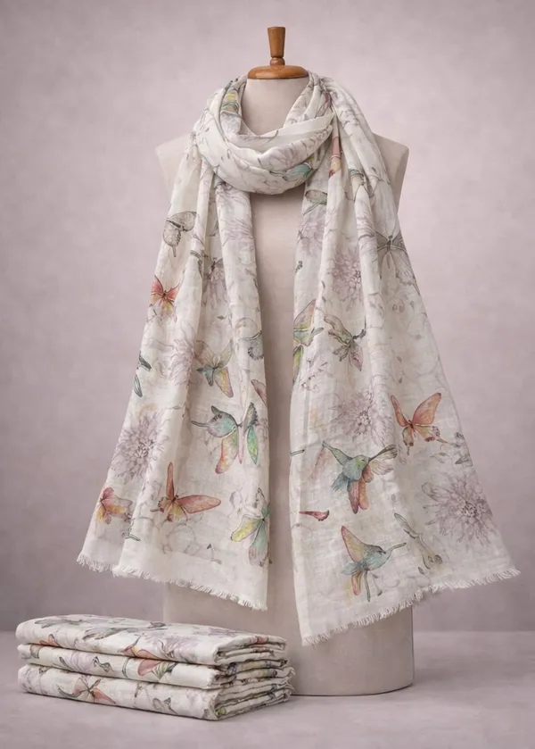 Linen_Digital_Print_Dupatta_for_Women_-_Butterfly