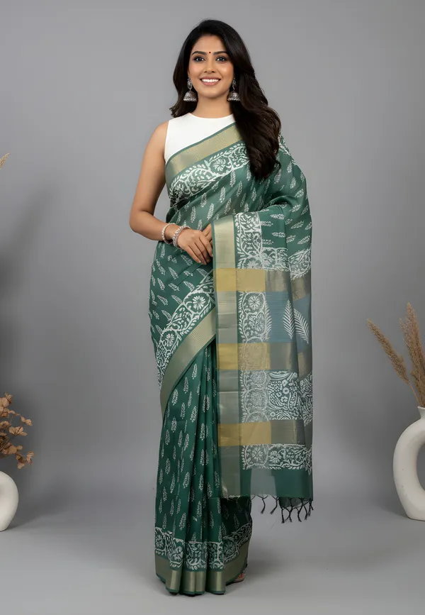 ARSHIYA_-_Bhagalpuri_Hand_Printed_Silk_Saree_For_Women