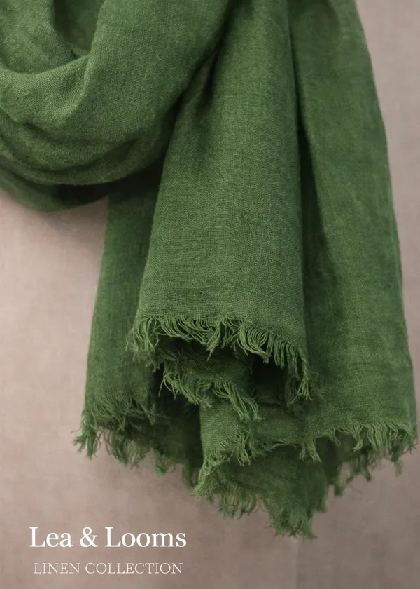 Linen_Dupatta_for_Women_-_Green