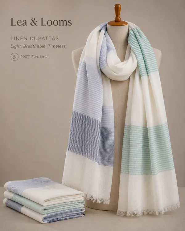 Linen_Blend_Scarfs_for_Women_-_Aqua_Navy