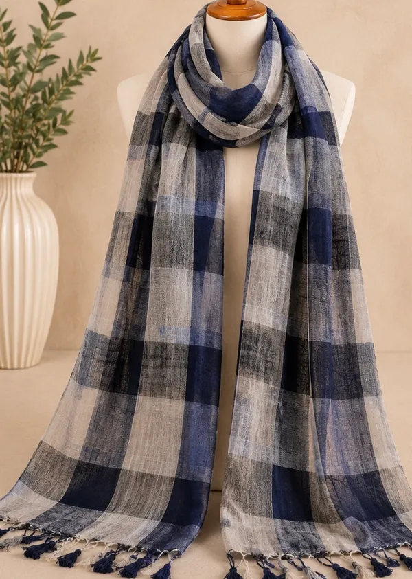 Linen_Checks_Dupatta_for_Women
