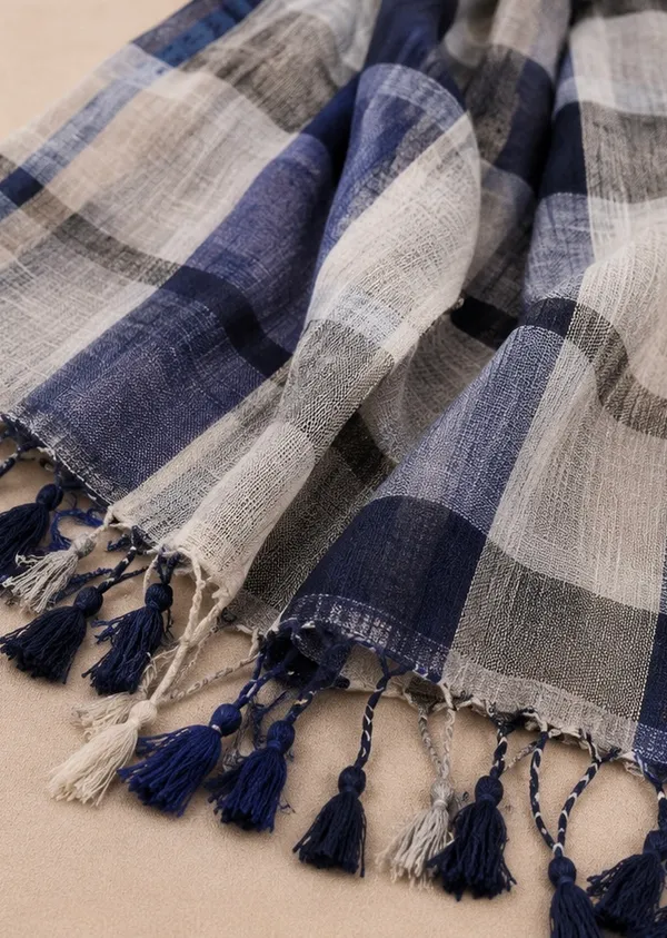 Linen_Checks_Dupatta_for_Women