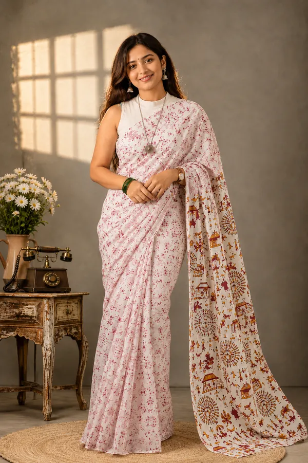 Madhubani_Printed_Saree_for_Women