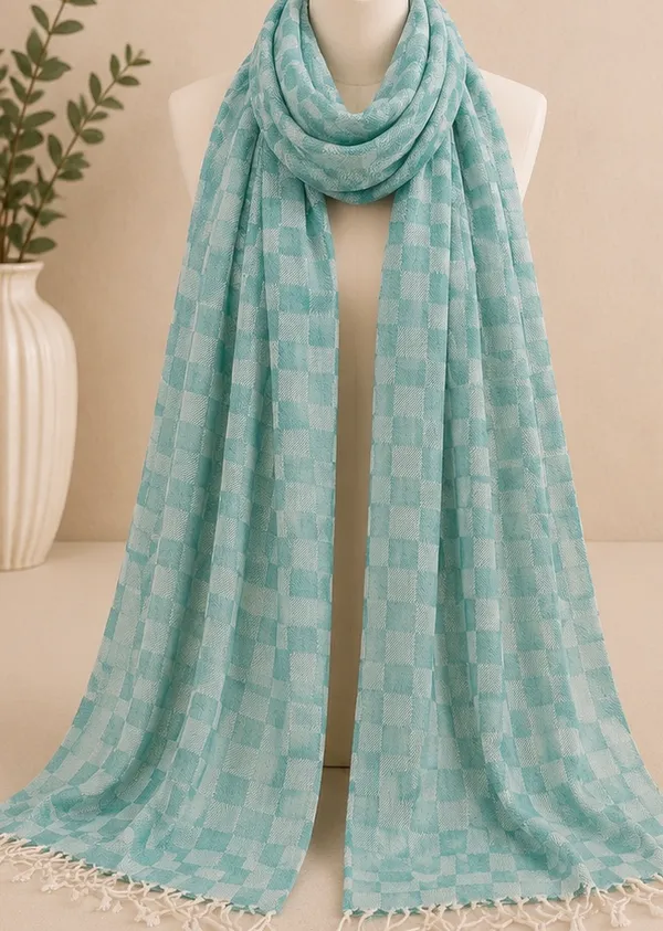 Modal_Jacquard_Scarf_for_Women_-_Sage_Green