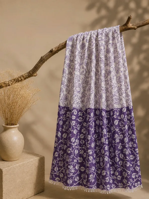 Viscose_Blend_Printed_Scarf_for_Women_-_Lavender