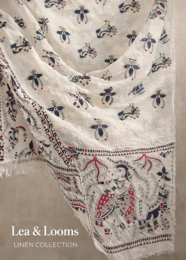Madhubani_Hand_Printed_Linen_Dupatta_for_Women