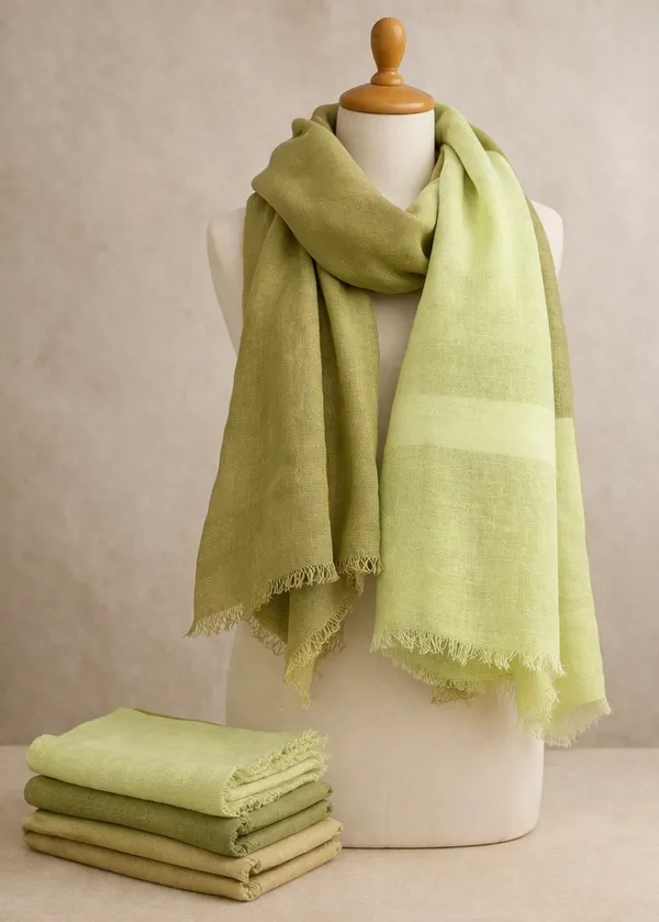 Dual_Shade_Linen_Dupatta_for_Women_-_Pista_&_Olive