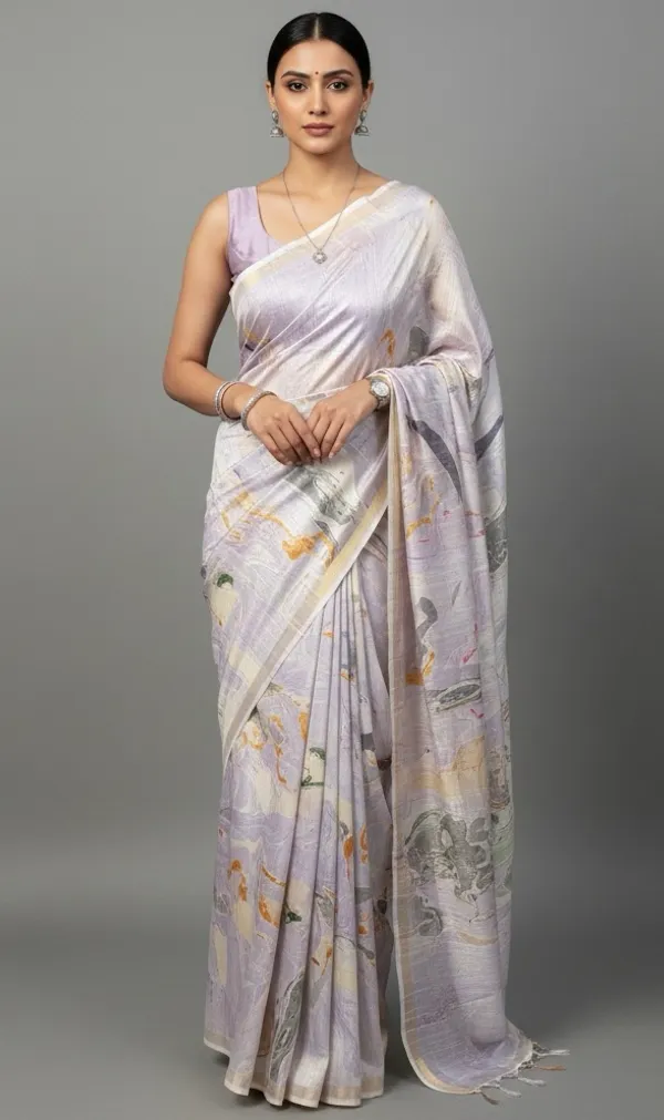 Marble_Printed_Bhagalpuri_Silk_Saree_For_Women