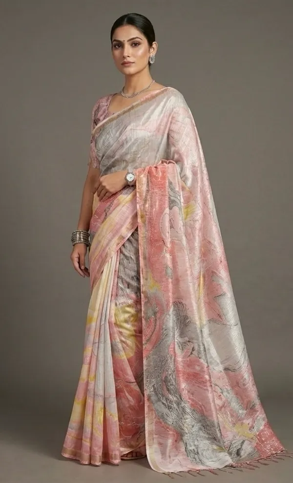 Marble_Printed_Bhagalpuri_Silk_Saree_For_Women