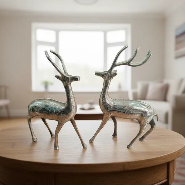 PURE_BRASS_COUPLE_DEER_SET