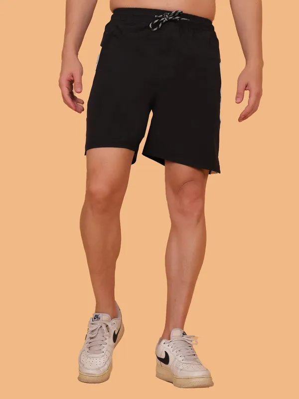 ZULX_Solid,_Printed,_Striped_Men_Black_Sports_Shorts,_Gym_Shorts,_Casual_Shorts,_Running_Shorts,_Regular_Shorts_()