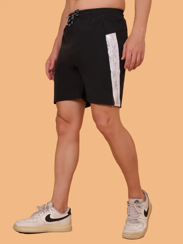 ZULX_Solid,_Printed,_Striped_Men_Black_Sports_Shorts,_Gym_Shorts,_Casual_Shorts,_Running_Shorts,_Regular_Shorts_()