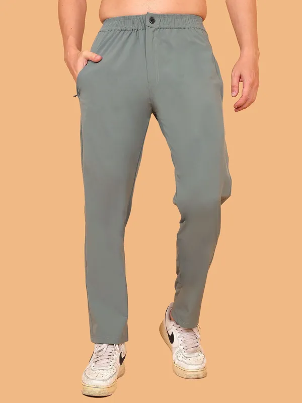 ZULX_Solid_Men_Green_Track_Pants_()