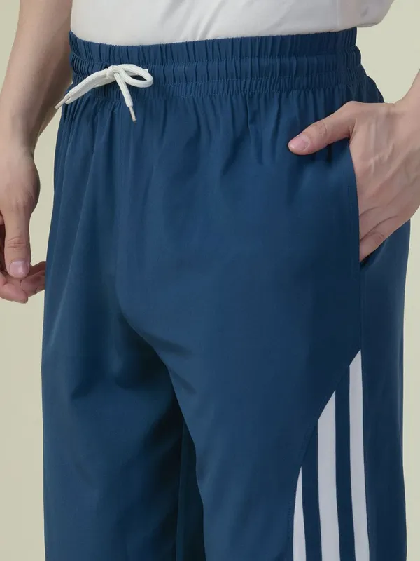 ZULX_Solid,_Striped_Men_Blue,_White_Track_Pants_()