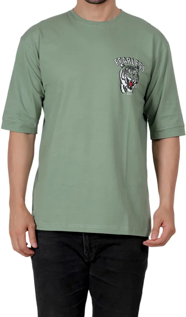 ZULX_Printed_Men_Round_Neck_Light_Green_T-Shirt_()