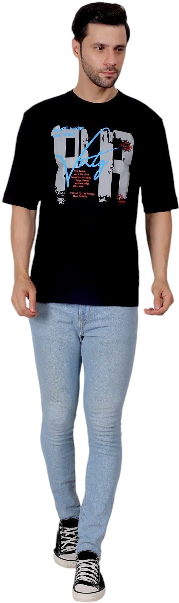 ZULX_Printed_Men_Round_Neck_Black_T-Shirt_()