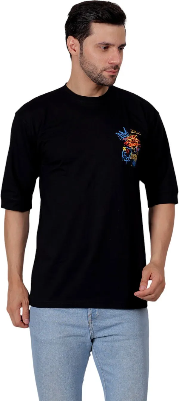 ZULX_Printed,_Typography,_Graphic_Print_Men_Round_Neck_Black_T-Shirt_()