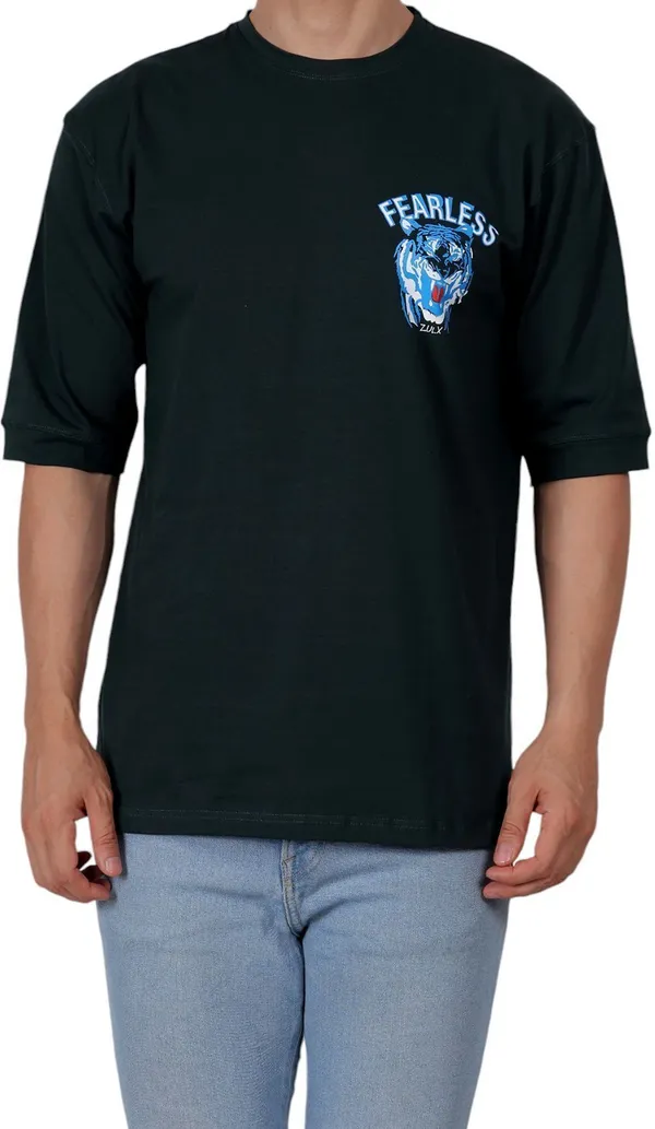 ZULX_Printed_Men_Round_Neck_Dark_Green_T-Shirt_()