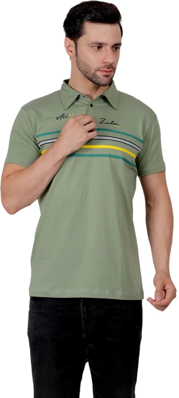 ZULX_Printed_Men_Polo_Neck_Green_T-Shirt_()