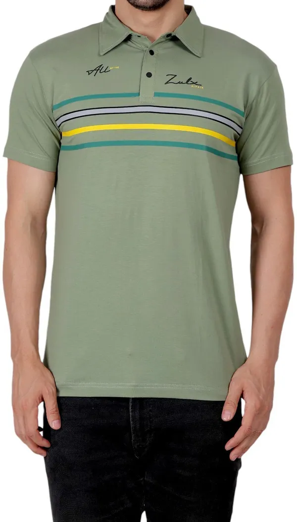 ZULX_Printed_Men_Polo_Neck_Green_T-Shirt_()