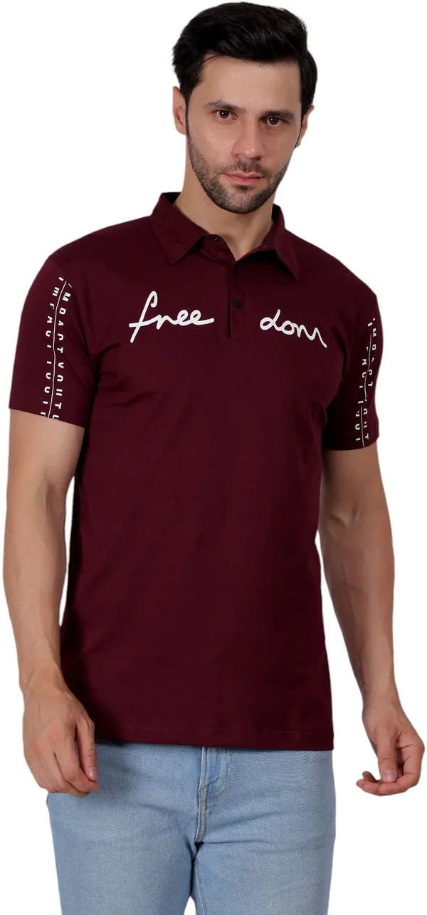ZULX_Printed_Men_Polo_Neck_Maroon_T-Shirt_()