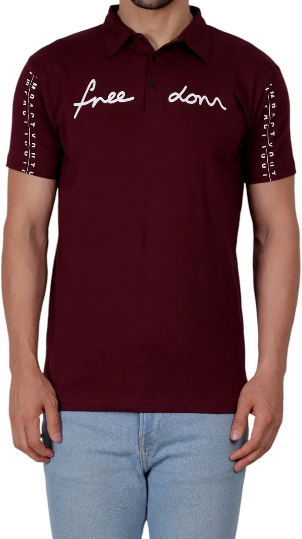 ZULX_Printed_Men_Polo_Neck_Maroon_T-Shirt_()