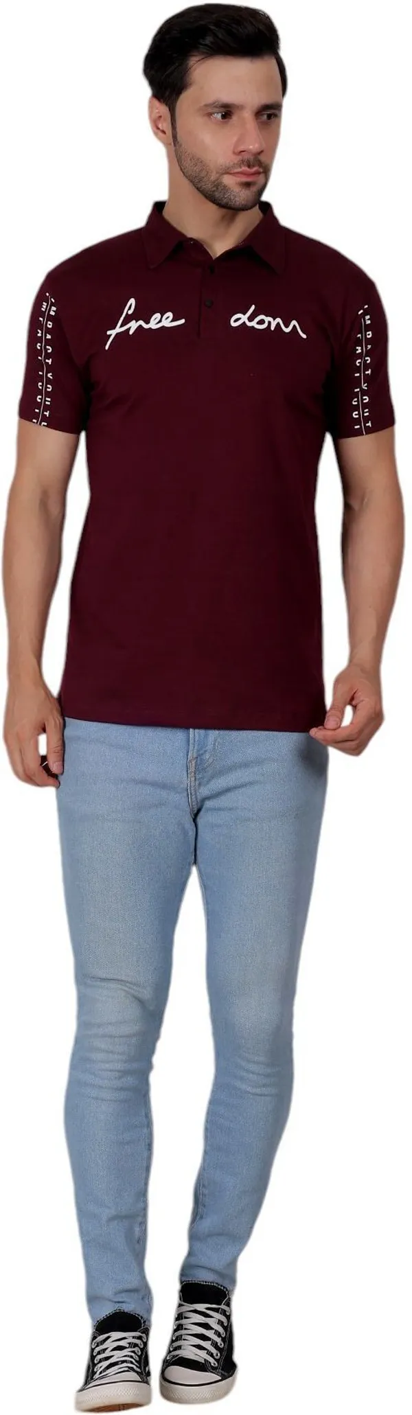 ZULX_Printed_Men_Polo_Neck_Maroon_T-Shirt_()