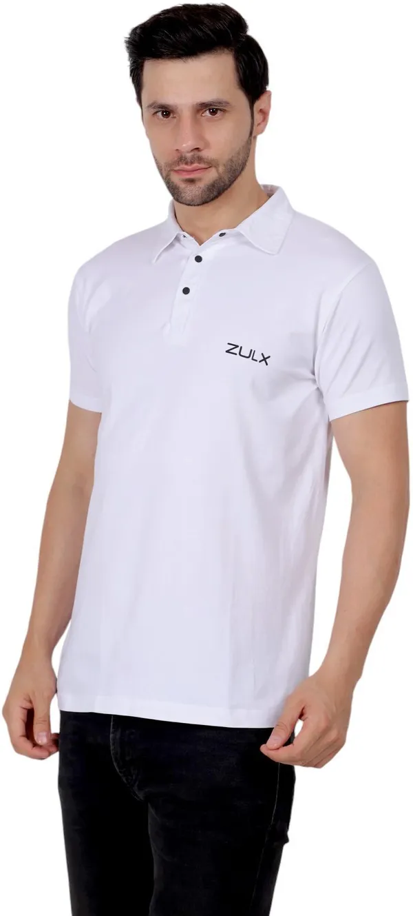ZULX_Solid_Men_Polo_Neck_White_T-Shirt_()